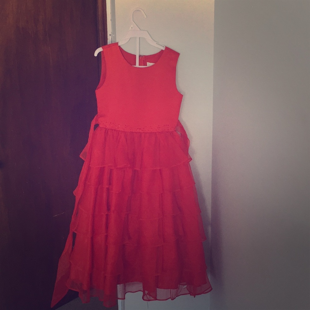 Red ball gown for girls